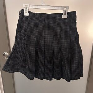 Plaid Black Skort
